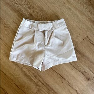a new day Women's High Waist Cream Shorts